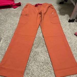 Figs yola skinny scrub pants - terracotta